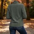 thumbnail image 5 of Feancey Womens Fleece Jackets Full Zip Stand Collar Lightweight Jacket Long Sleeve Casual Zip Up Cardigan Jackets Fall Outerwear with Pockets Dark Gray XXL, 5 of 8