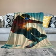 thumbnail image 2 of BCIIG Snowboarding Warm Lightweight Blanket Soft Fleece Blankets All Seasons Decor Cow Gifts Bed Couch Sofa Office 100 x 130cm 130 x 150cm 150 x 200cm 50x60in, 2 of 6