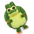 thumbnail image 4 of Mochila de felpa para niños, bolso escolar de animales de felpa 3D, ligero, de gran capacidad, con dibujos animados bonitos para niños y niñas, color verde, 4 of 5