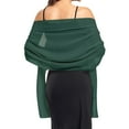 thumbnail image 2 of BODOAO Soft Chiffon Scarfs Shawls and Wraps for Evening Dresses Wedding Shawl Wraps Formal Wedding Lightweight Sheer Elegant Pashimina Bridal Scarve for Women Chiffon Shawl Wraps Green One size, 2 of 5