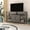 Gray Wash, variant on Merrick Lane Durable Television Stands, Wood White, 15.50 x 60.00 x 31.75 Inches, 84 lb