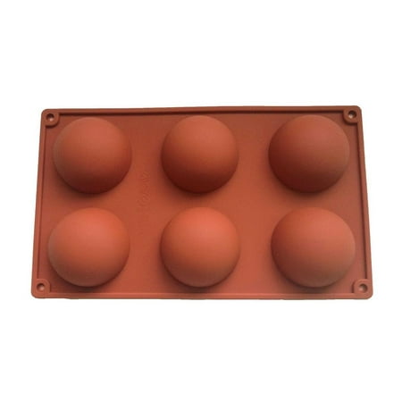 

Silicone Texas Muffin Pan - 6 Cup Jumbo Silicone Cupcake Pan Non-Stick Silicone Just PoP Out! Perfect for Egg Muffin Big Cupcake - BPA Free and Dishwasher Safe