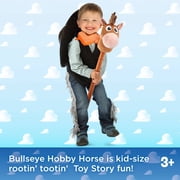 Disney and Pixar Toy Story Bullseye Hobby Horse Toy, 28 inch long with Plush Head and Horse Sounds