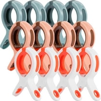 12 Pack Beach Towel Clips for Beach Chairs Cruise,Beach Chair Clips for Towels,Heavy Duty Clothes Pins,Pool Chair Clips,Towel Chair Clips,Plastic Strong Towel Clips Hanging Clamps for Chairs