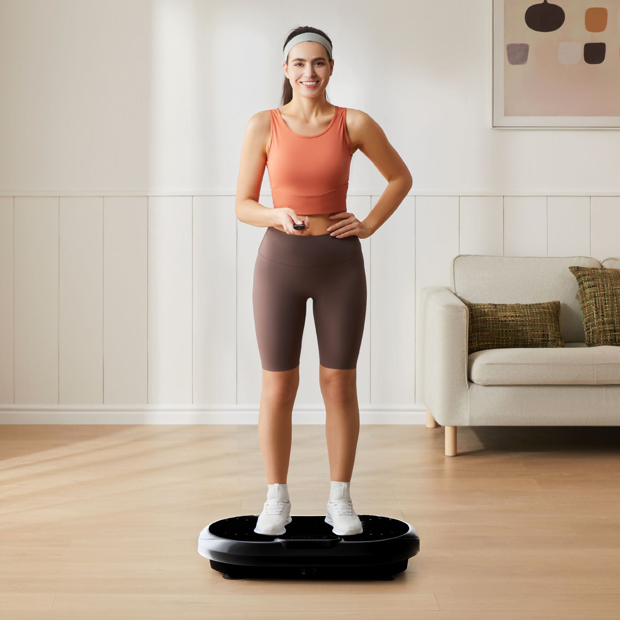 EZLIFE HitGo Vibration Plate Exercise Machine Black