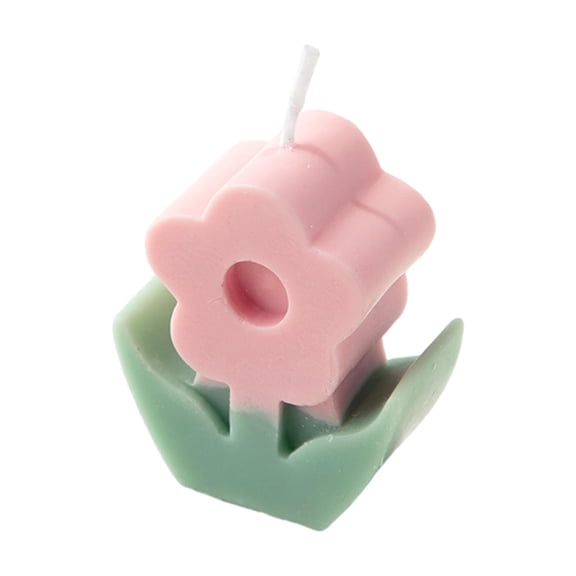 Creative Flowers Shape Scented Candles Handmade Delicate Flower Candles for pink