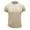 Beige, variant on Inleife Mens T-Shirts Men Short Sleeve Solid Casual Fashion Round Neck Pullover Buttons T Shirt Blouse