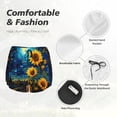thumbnail image 6 of Lsque Vintage Starry Sky Sunflower Printed Women's Running Shorts with Liner Pockets,Elastic Quick Dry Workout Athletic Gym Yoga Shorts,Womens High Waist Shorts-Large, 6 of 9