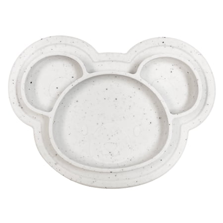 Kushies Siliplate Silicone Suction Plate For Toddlers, BPA, PVC & Phtalate Free White Color
