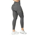 thumbnail image 2 of Cellulite Compression 3D Leggings Workout Yoga Pants 3D Anti Cellulite Leggings for Women Scrunch Butt Compression Legging 3D Gym Leggings for Women Resistance Band Fitness Sport Pants Grey 3XL, 2 of 9