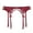 Red, variant on Womens Underwear Lace Embroidery See Through Panties Garter Belt