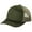 Olive Drab Green/Tan, variant on Top Headwear Snapback Five-Panel Trucker Cap - Flame Red/White