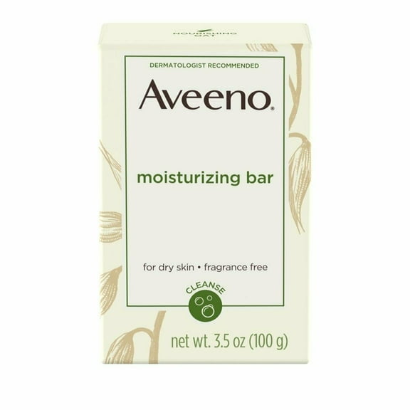Aveeno Naturals Moisturizing Bar For Dry Skin Fragrance Free, 3.5 Oz