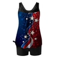 thumbnail image 5 of Tankini Swimsuits for Women Two Piece Modest Tummy Control Loose Fit Blouson Top with Shorts Swimwear, 5 of 5
