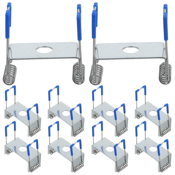10 piezas de lámpara de panel empotrada con clip de resorte, diodo emisor de luz, accesorios de iluminación empotrada para herramientas de lámpara