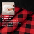 thumbnail image 5 of Bare Home Down Alternative Comforter Set - 2-Pieces - All Seasons - Twin/Twin XL, Buffalo Plaid - Red/Black, 5 of 8