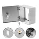 thumbnail image 2 of Caja eléctrica de acero inoxidable Cubiertas de protección del interruptor de protección de salida a prueba de intemperie ideal para oficinas domésticas, 2 of 3