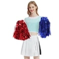 thumbnail image 3 of Zruodwans 4PCS Cheerleading Poms Squad Spirited Fun Cheering Metallic Foil Plastic Pom for Dance Party Football Club Decoration for Sport Games, 3 of 8