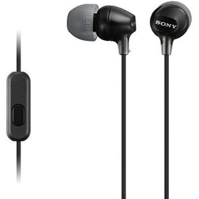 Sony MDREX15AP Auriculares intrauditivos con micrófono, negro (MDREX15AP/B)