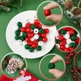 thumbnail image 6 of 1Bag 125Pcs Christmas Wood Beads Green Red White Round Wooden Beads Santa Craft Garland Bead Ornaments for Jewelry Making Bead Assortments DIY Necklace Bracelets Crafts Party Home Supplies Decor, 6 of 6