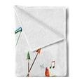 thumbnail image 2 of Modern Soft Flannel Fleece Throw Blanket, Abstract Unusual Bow and Arrow with Butterflies Music Notes Floral Design Print, Cozy Plush for Indoor and Outdoor Use, 50" x 60", Multicolor, by Ambesonne, 2 of 5