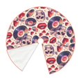 thumbnail image 2 of KLL record rock Skull lips Christmas Tree Skirt 36" ,Party Decorations Farmhouse for Christmas Decorations Holiday Party, 2 of 6