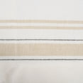 thumbnail image 2 of CC Home Furnishings Set of 6 White Chambray and Brown French Stripe Rectangular Placemats 19" x 13", 2 of 5