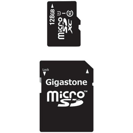 Gigastone GS-2IN1X10128G-R Class 10 UHS-1 microSDHC and SD Adapter with up to 48Mbps Transfer Rates,