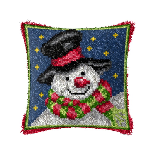 Advancent Into Holiday Spirit con Kits de gancho de pestillo para bordado, serie navideña, bonitos regalos, apto para principiantes Kits de decoración para fiestas BZ633