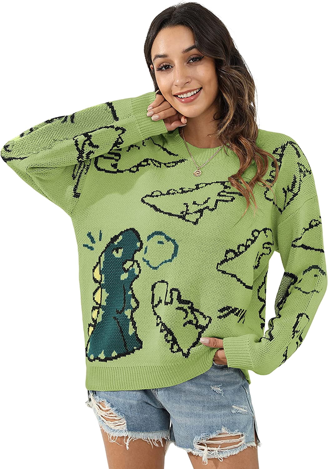 T-Rex Print Sweater | escapeauthority.com