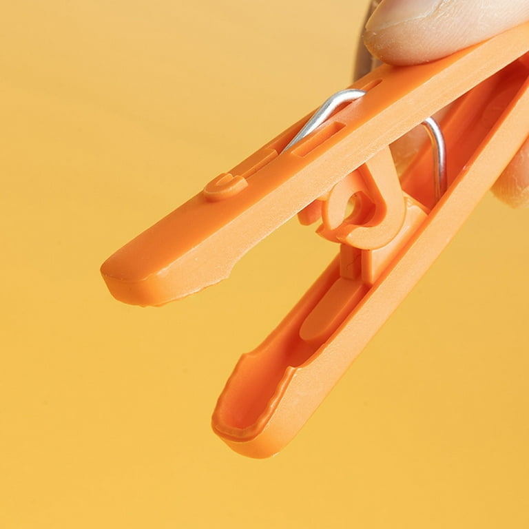 PATLOLLAV Windproof Sock Clips Hanger with Clips Laundry Drying