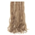 thumbnail image 2 of LELINTA Women 24" Long Curly 3/4 Full Head Clip in Synthetic Hair Extentions 155g Black Brown Blonde, 2 of 4