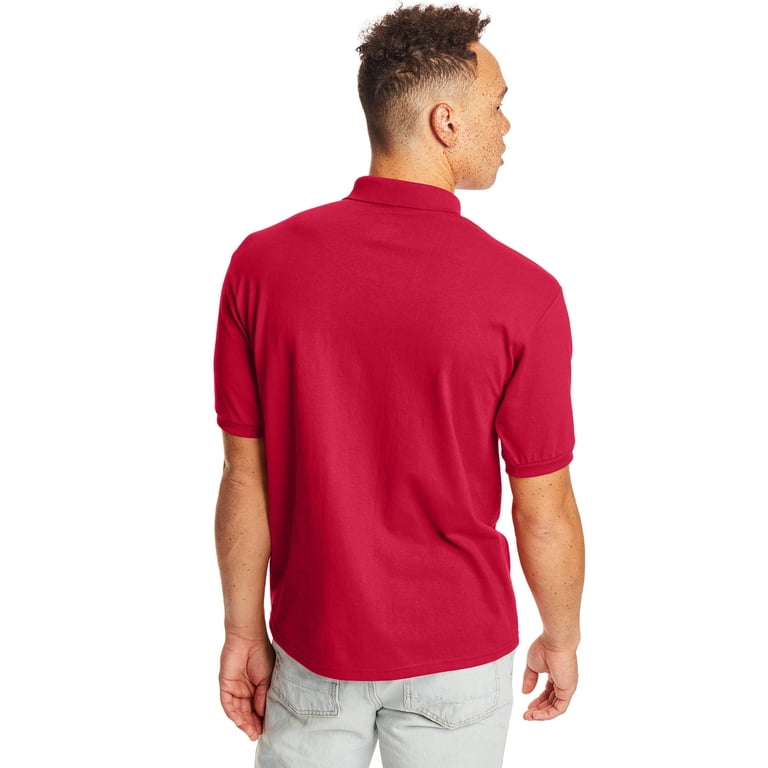 Hanes EcoSmart Men's Pocket Polo 2-Pack photo 3