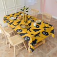 thumbnail image 3 of Halloween Black Cats Witches and Pumpkins Rectangle Tablecloth 60"x102",Waterproof Polyester Rectangle Table Cloth, Wipeable Spillproof Polyester Tablecloth for Dining, Camping, Indoor and Outdoor, 3 of 6