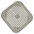 thumbnail image 2 of 8x Tapa de DesagüE Cuadrada para DesagüE de Ducha Colector Pelo Tapón de Silicona Plano con Ventosas, 2 of 8