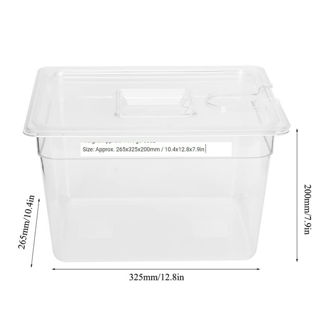 Durable Reliable Sous Vide Container With Lid, Foldable Sous Vide Container, Food for Home Cooker Cooking
