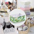 thumbnail image 4 of Foldable Fabric Storage Bin Home Cubes Clothing Organizer Bins Large Collapsible Box Basket for Home Organizer Green Tie-dye Flowers, 4 of 7