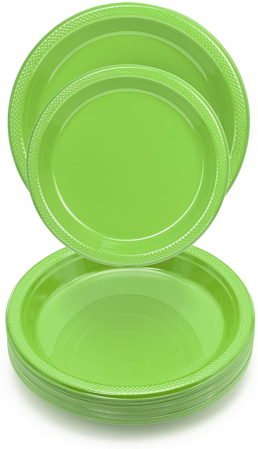leef ermee pistool Bezienswaardigheden bekijken Exquisite 7" Disposable Plastic Plates - 50 Count Party Pack Plates -  Premium Plastic Disposable Dessert/Salad Plates, Black - Walmart.com -  Walmart.com