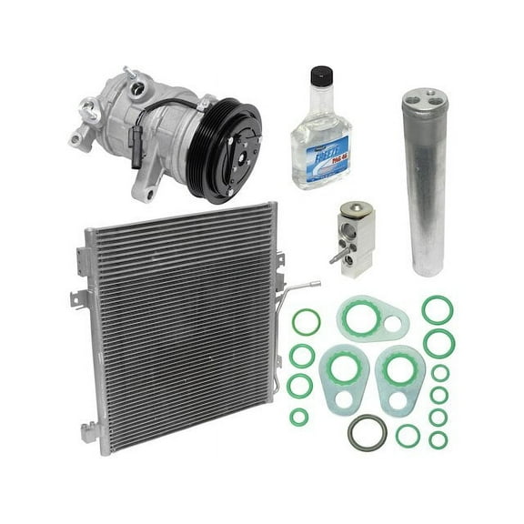 A/C Compressor Kit with Condenser - Compatible with 2007 - 2008 Dodge Nitro 3.7L V6 VIN K