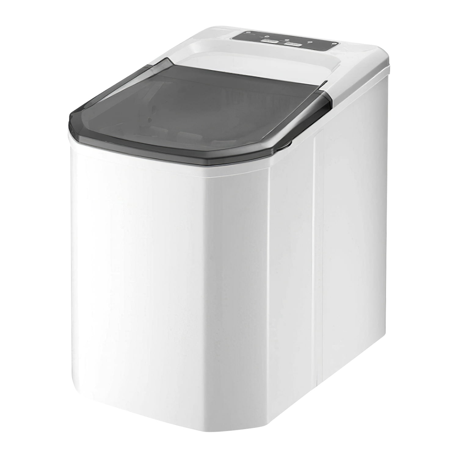 Moclever Electric Ice Maker Machine, Countertop Ice Maker Self-Cleaning Max 33LBS/24Hrs with Ice Scoop Basket for Home Office Party, White
