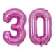thumbnail image 4 of 2 globos de helio de 32 pulgadas, dorados, plateados, negros, azules y rosas, con números 28, 29, 30, 31, 32 y 33, suministros de decoración para fiestas de feliz cumpleaños, 4 of 5