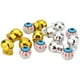 thumbnail image 1 of 15 tapones para válvulas de neumáticos con forma de calavera y globo ocular, personalizados para coche., 1 of 6
