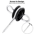 thumbnail image 2 of Electric Fence Door Handle Anchor, Double Ring Farm Fence Wood Post Anchor, Electric Fence Wire Insulator 20 Pieces, 2 of 5