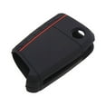 thumbnail image 4 of Unique Bargains Black Silicone 3 Button Remote Key Cover Case Shell for Volkswagen for Skoda, 4 of 4