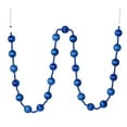 thumbnail image 1 of Vickerman M183502 6 ft. Blue Stripe Ball Garland, 1 of 1