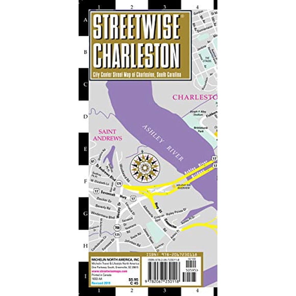 Streetwise Charleston Map - Laminated City Center Street Map of Charleston, South Carolina (Michelin Streetwise Maps)