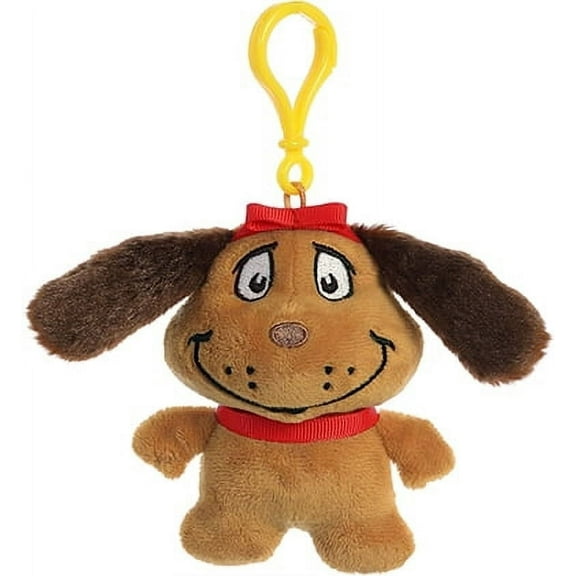 Aurora - Mini Brown Dr. Seuss - 4" Max Clip-On - Whimsical Stuffed Animal