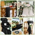 thumbnail image 6 of Cterwk Romantic Cheesecloth Table Runner Long Sheer Table Runner for Wedding Birthday Party, 35" x 70", 6 of 7