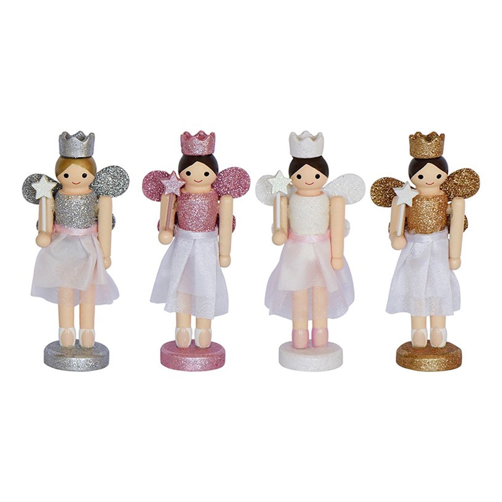 Nutcrackers Nutcracker Angel Wood Christmas Xmas Puppet Décor Home Girl