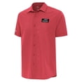thumbnail image 2 of Men's Antigua Red NASCAR Mexico Series Race Activate Button-Up Short Sleeve Shirt, 2 of 3
